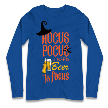 Hocus Pocus I Need Beer To Focus Halloween T Shirt
