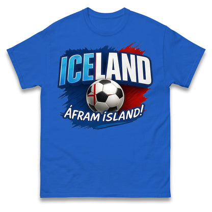Iceland Retro World Cup T Shirt 