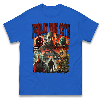 Jason voorhees Friday The 13th horror Halloween Bootleg T Shirt