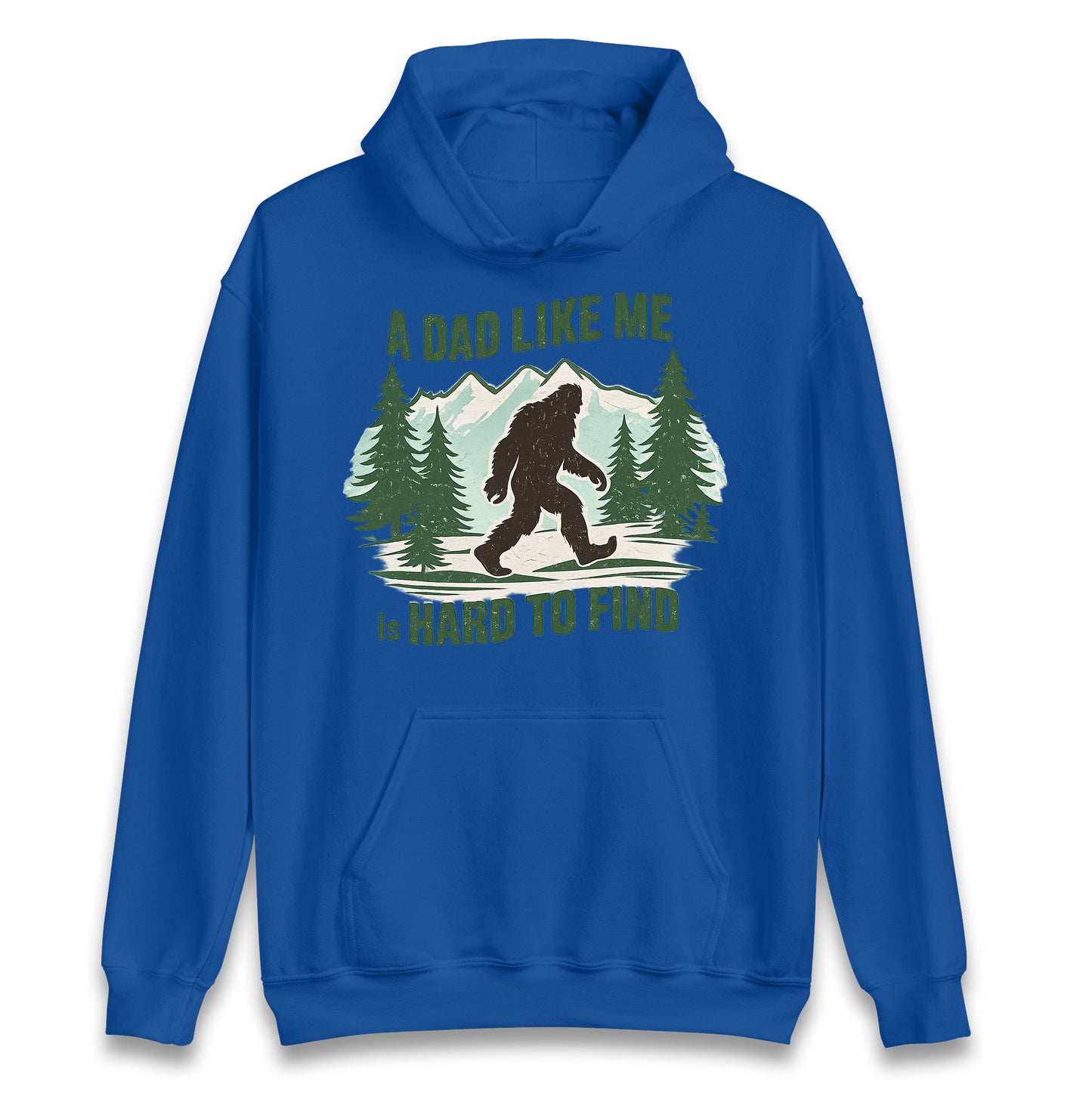 Retro Funny Bigfoot Dad Hoodie