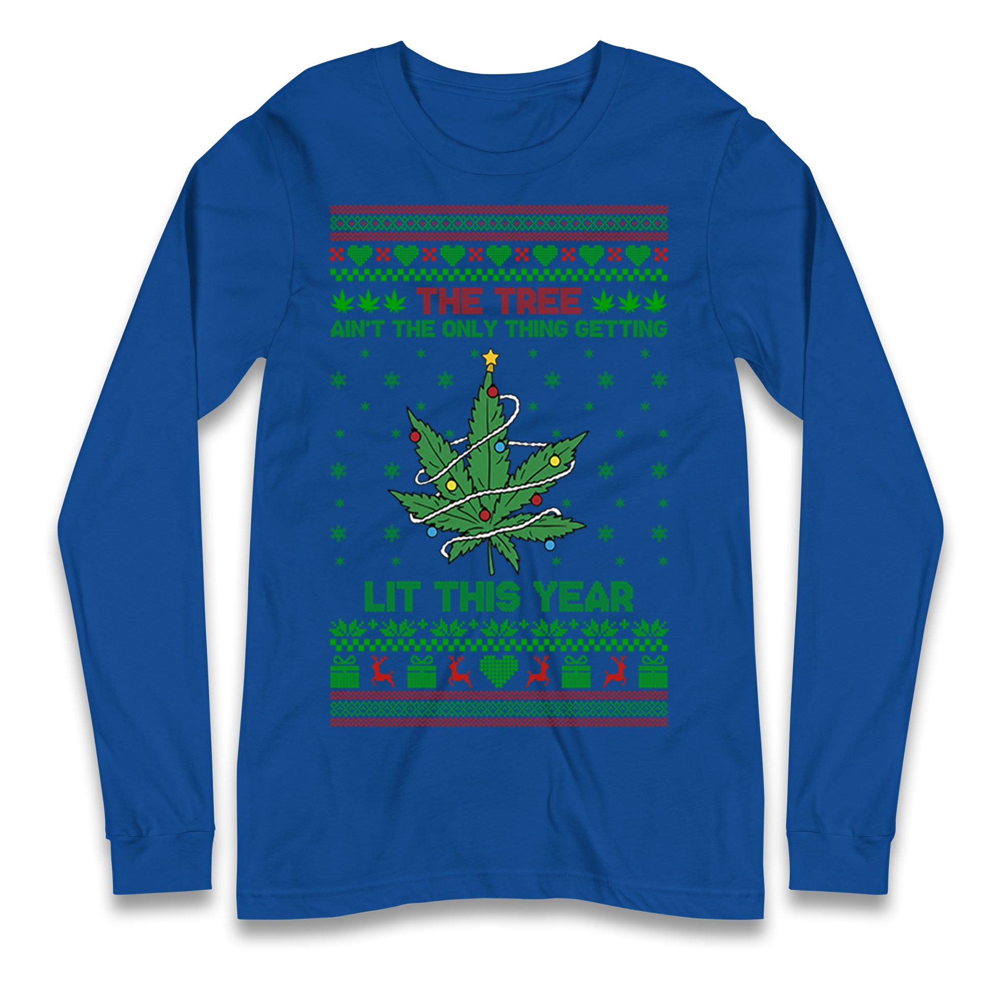 Cannabis Christmas Longsleeve T Shirt 