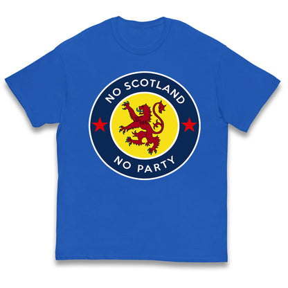 No Scotland No Party Kids T Shirt