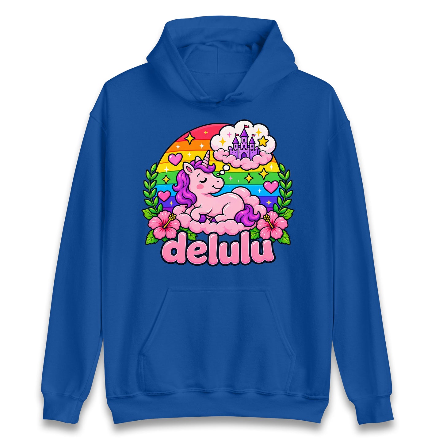 Delulu Unicorn Hoodie