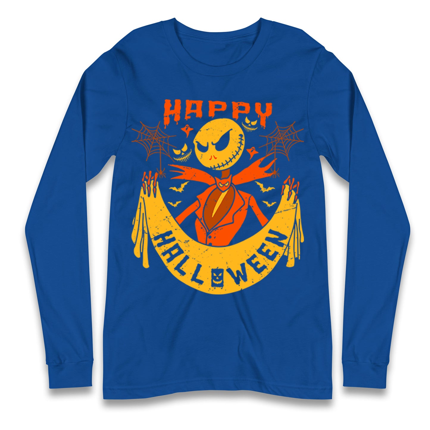 Jack Skellington Happy Halloween Long Sleeve T Shirt
