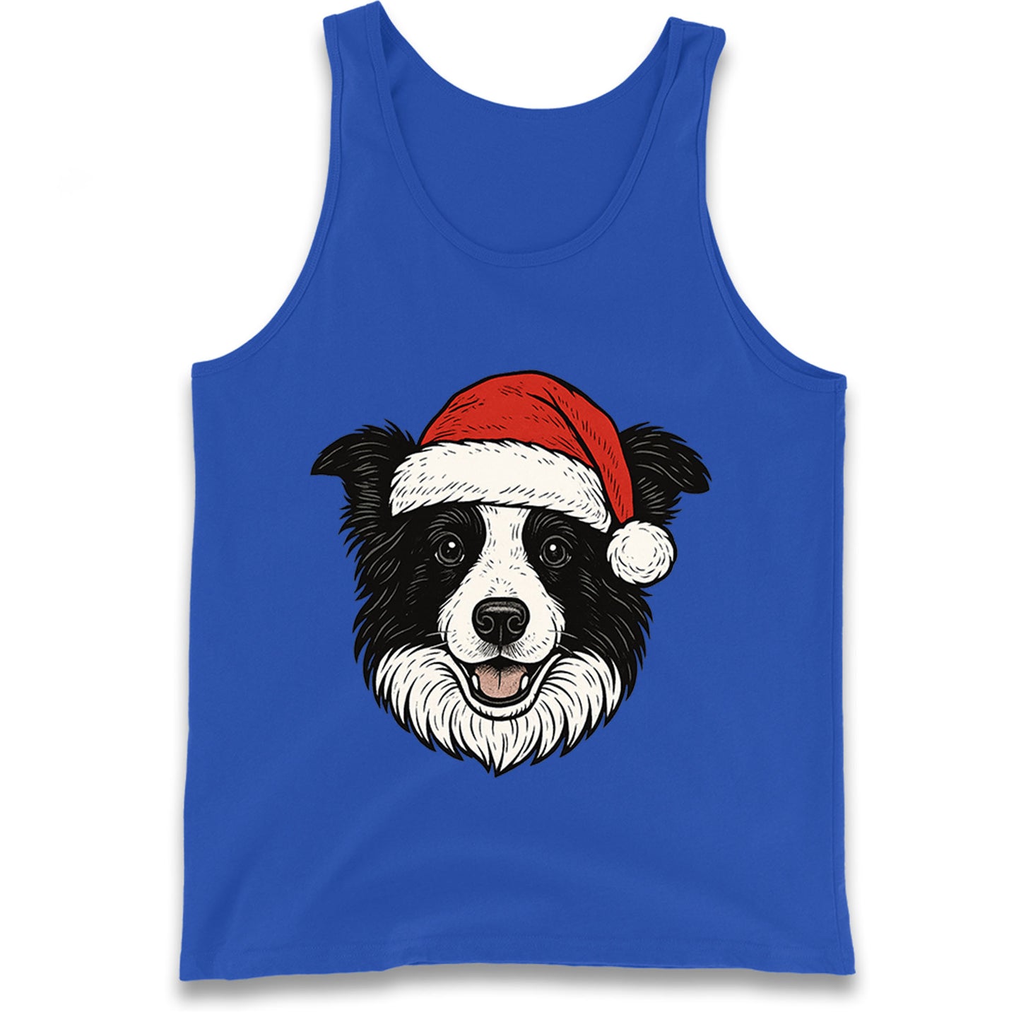 Border Collie Christmas Tank Top