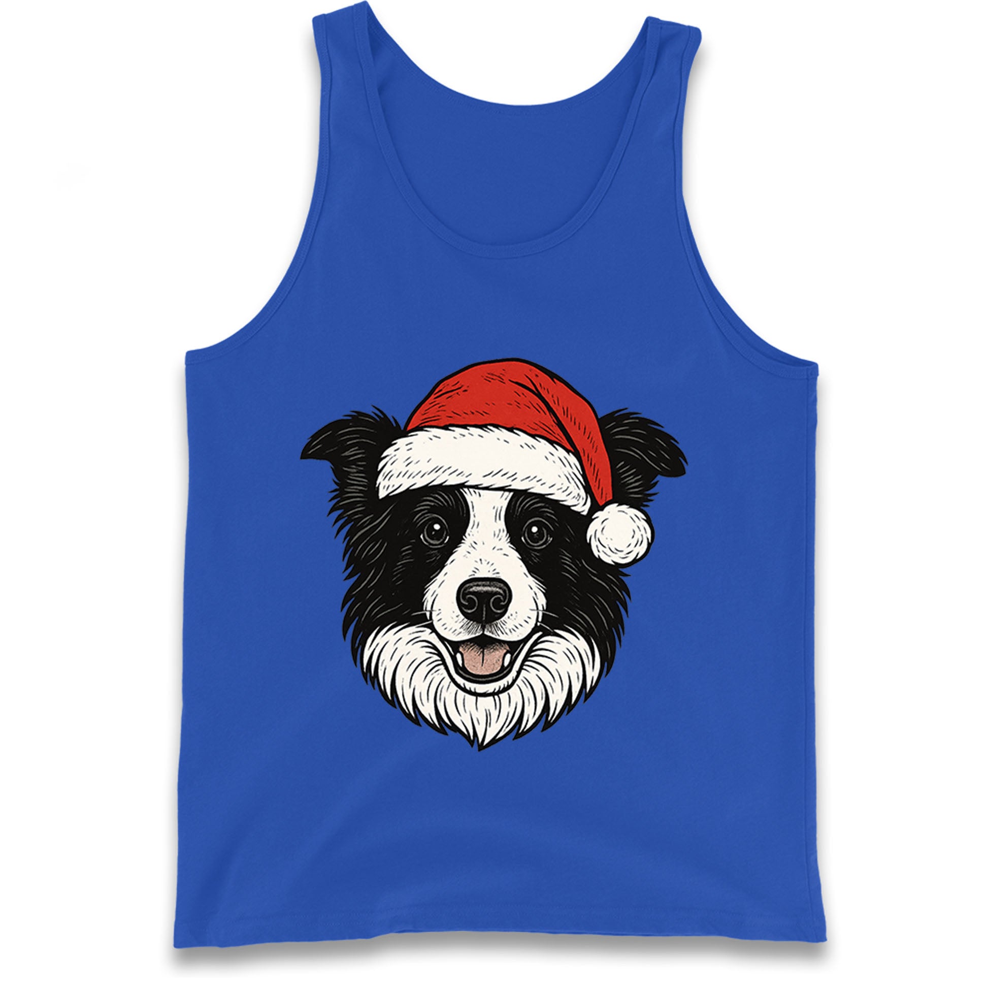 Border Collie Christmas Tank Top
