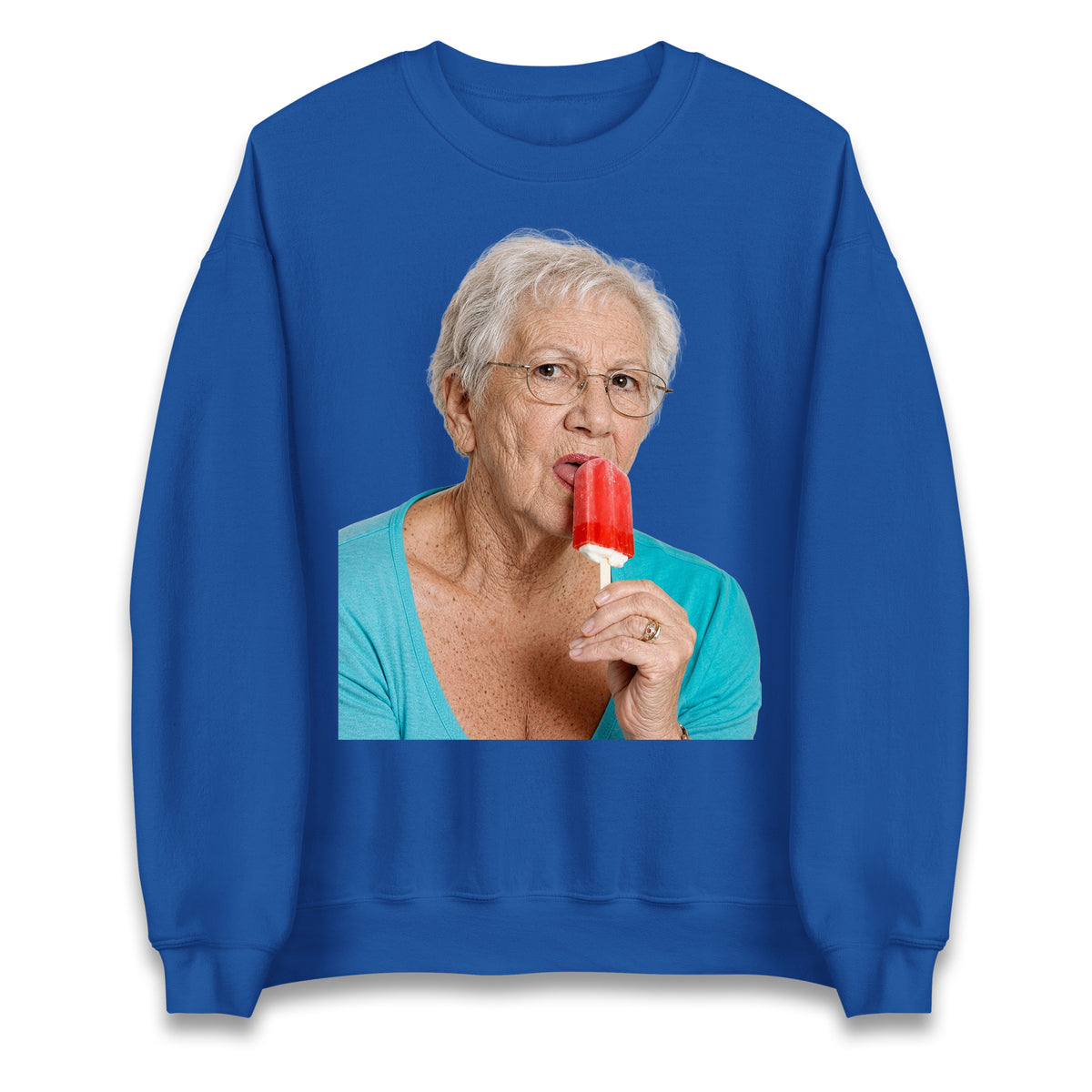 Grandma Licking Lollipop Seductively Jumper