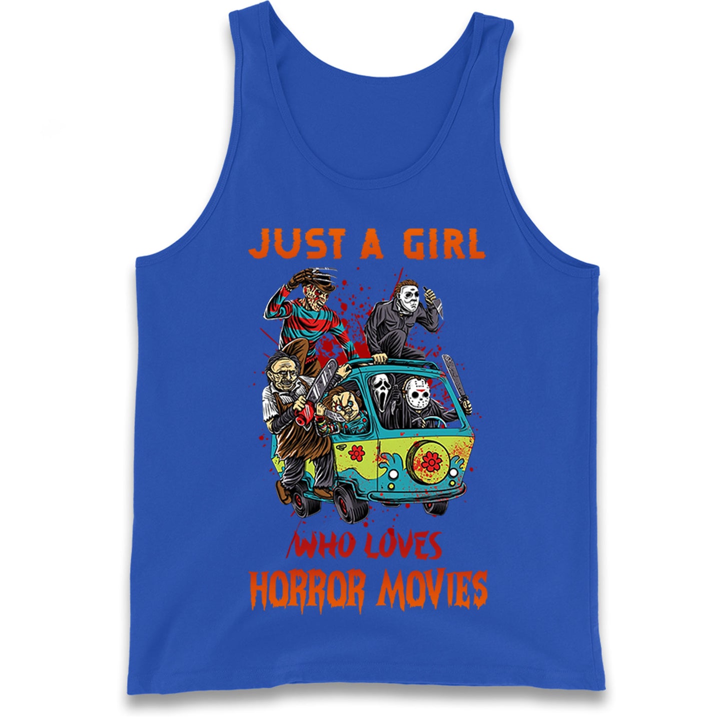 Just A Girl Who Loves Horror Movies  Tank Top
