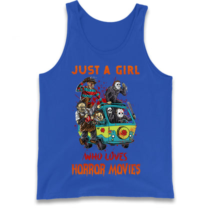 Just A Girl Who Loves Horror Movies  Tank Top
