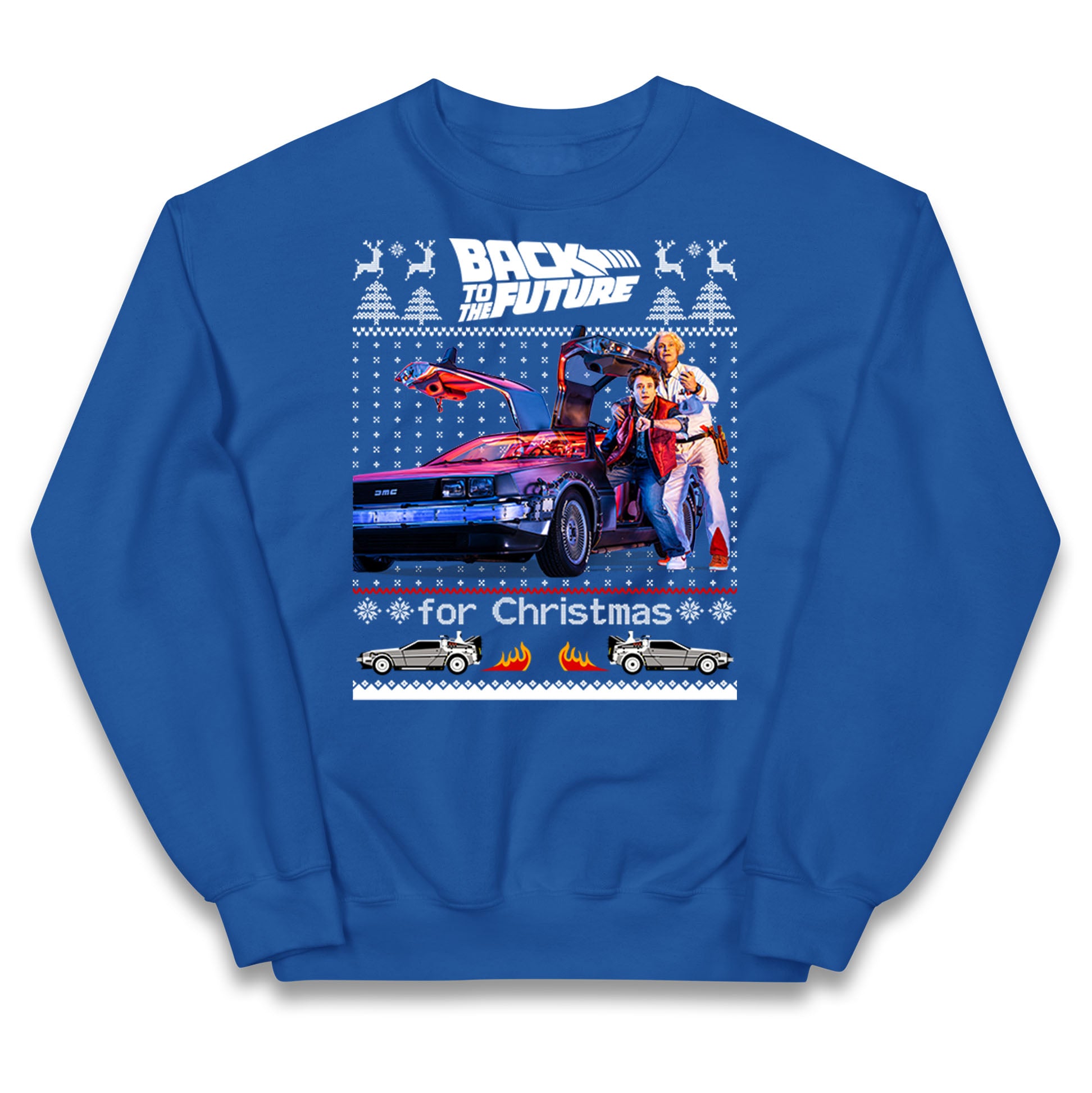 Back To The Future Christmas Kids Jumper