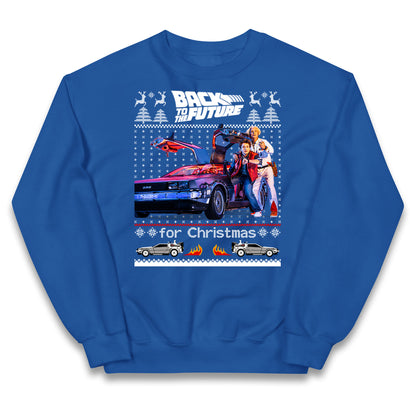 Back To The Future Christmas Kids Jumper