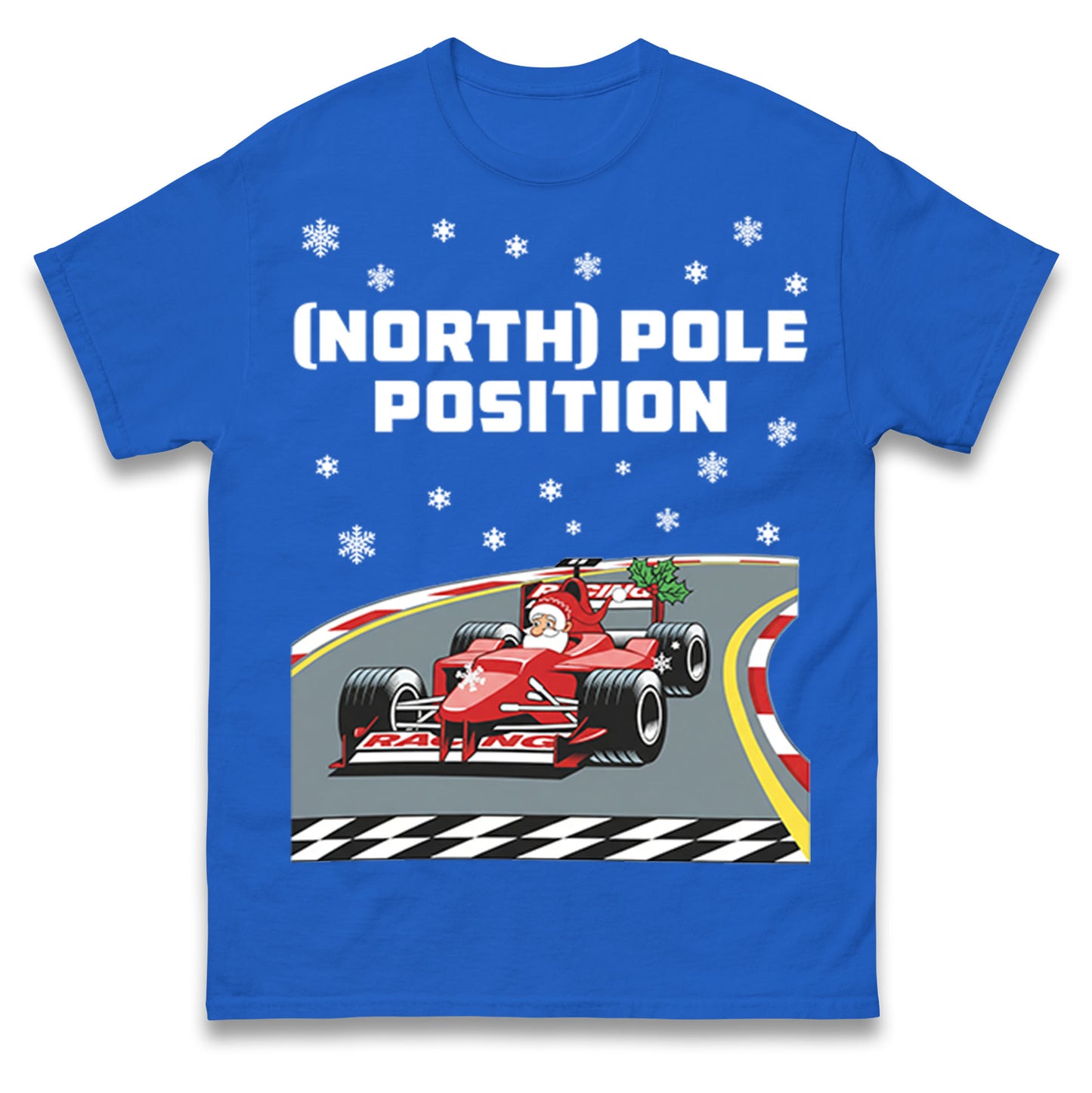 Santa North Pole Position F1 Christmas T Shirt