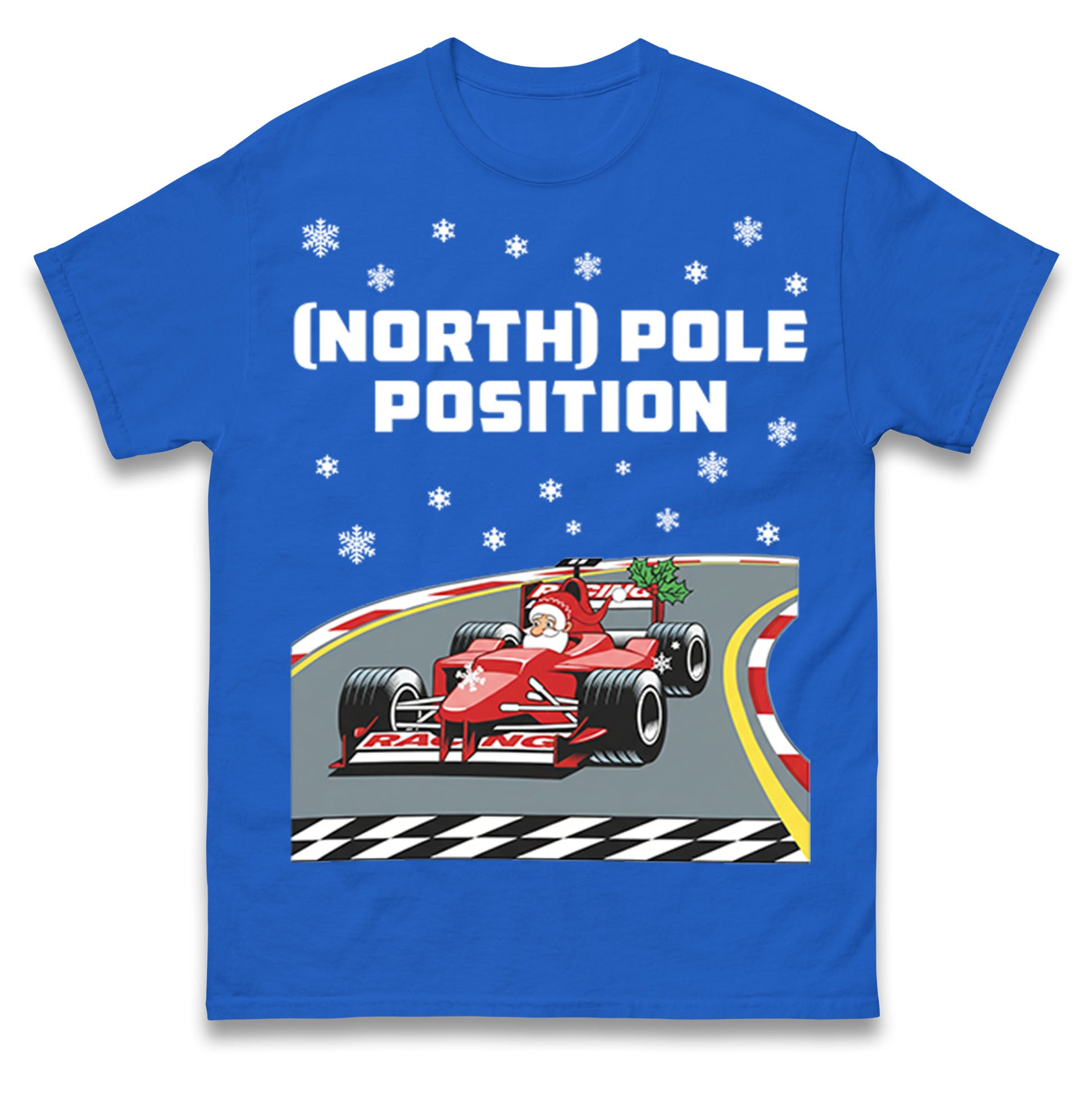 Santa North Pole Position F1 Christmas T Shirt