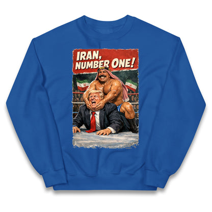 Donald Trump Iron Sheik Iran Wrestling Kids Jumper