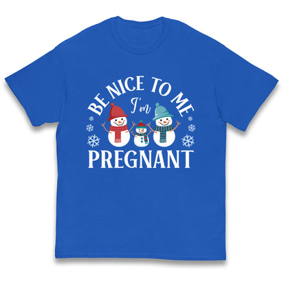 Pregnant At Christmas Kids T Shirt