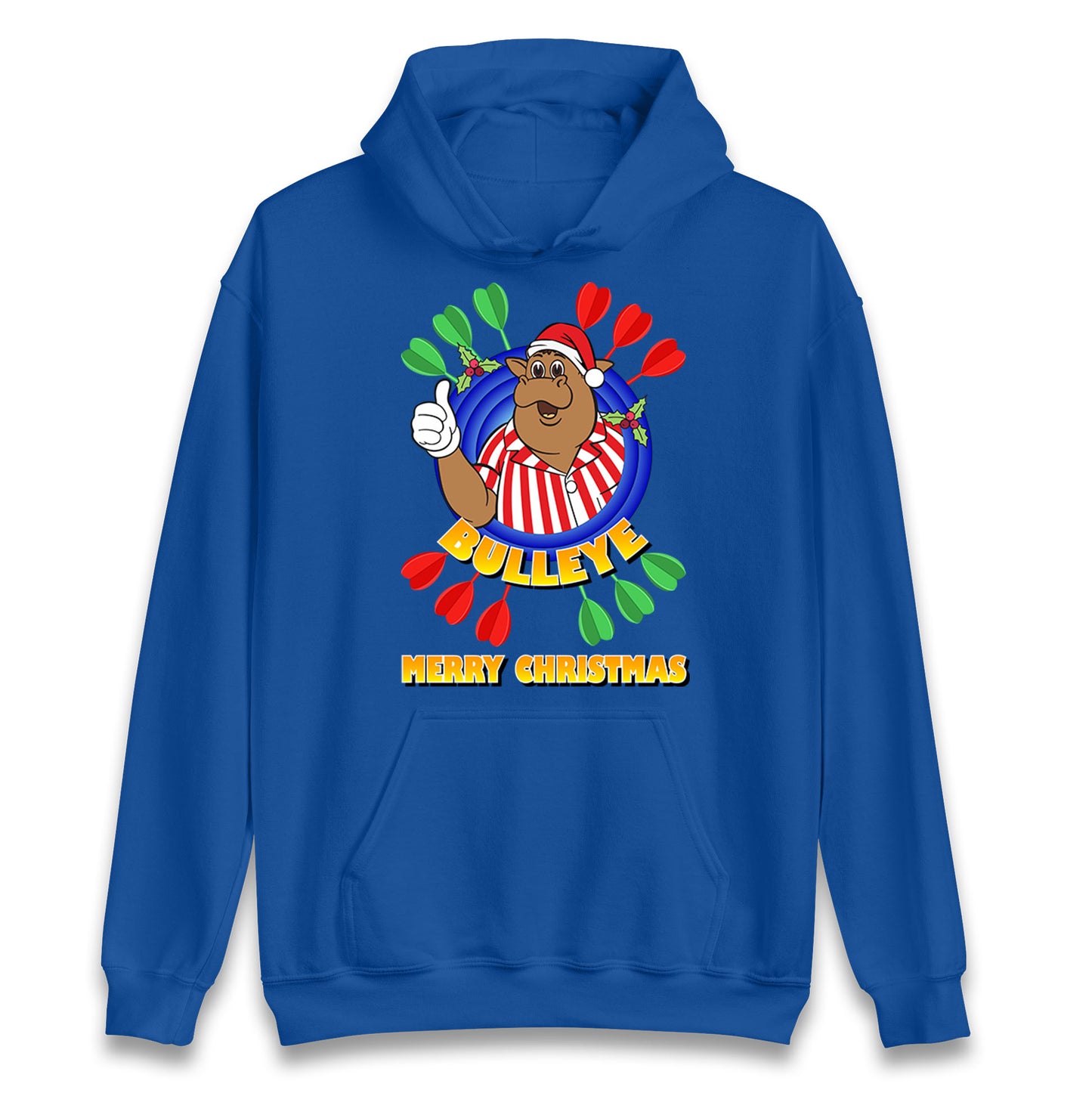 bullseye dartboard christmas hoodie