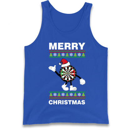 dartboard christmas santa costume tank top