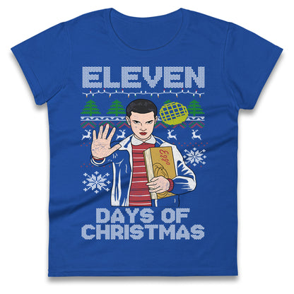 Eleven Christmas Ladies T Shirt