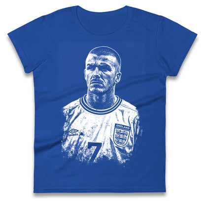 Bavid Beckham England Ladies T Shirt