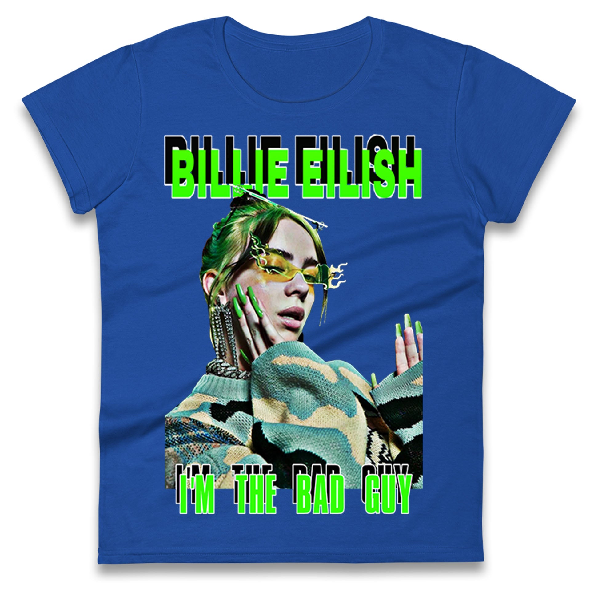 Billie Eilish Singer Ladies T Shirt