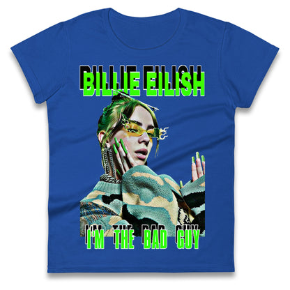 Billie Eilish Singer Ladies T Shirt
