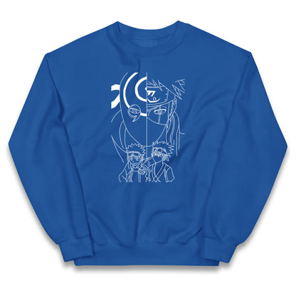 Naruto Shippuden Jumper Obito Uchiha, Kakashi Hatake, And Friends Top