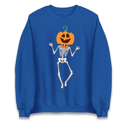 Pumpkin Skeleton Halloween Sweatshirt
