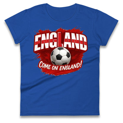England Retro World Cup Ladies T Shirt 