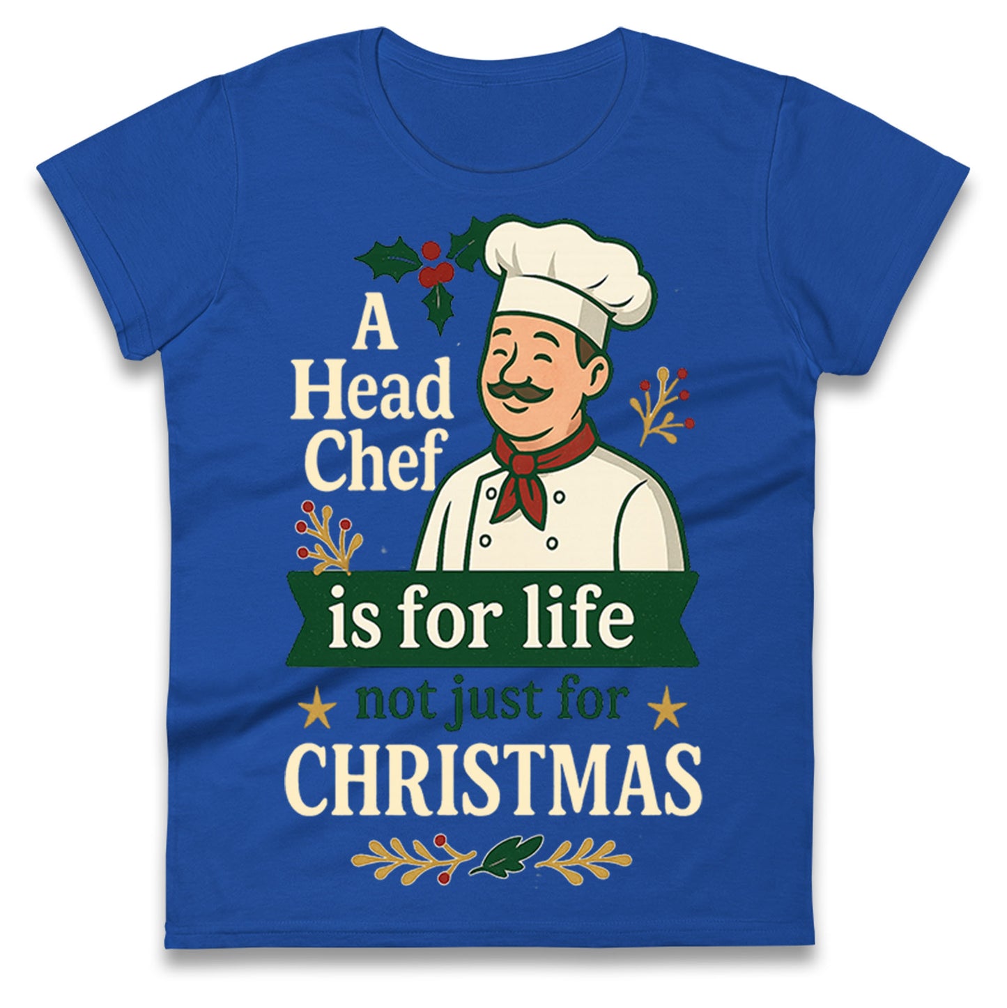 Head Chef Christmas Ladies T Shirt