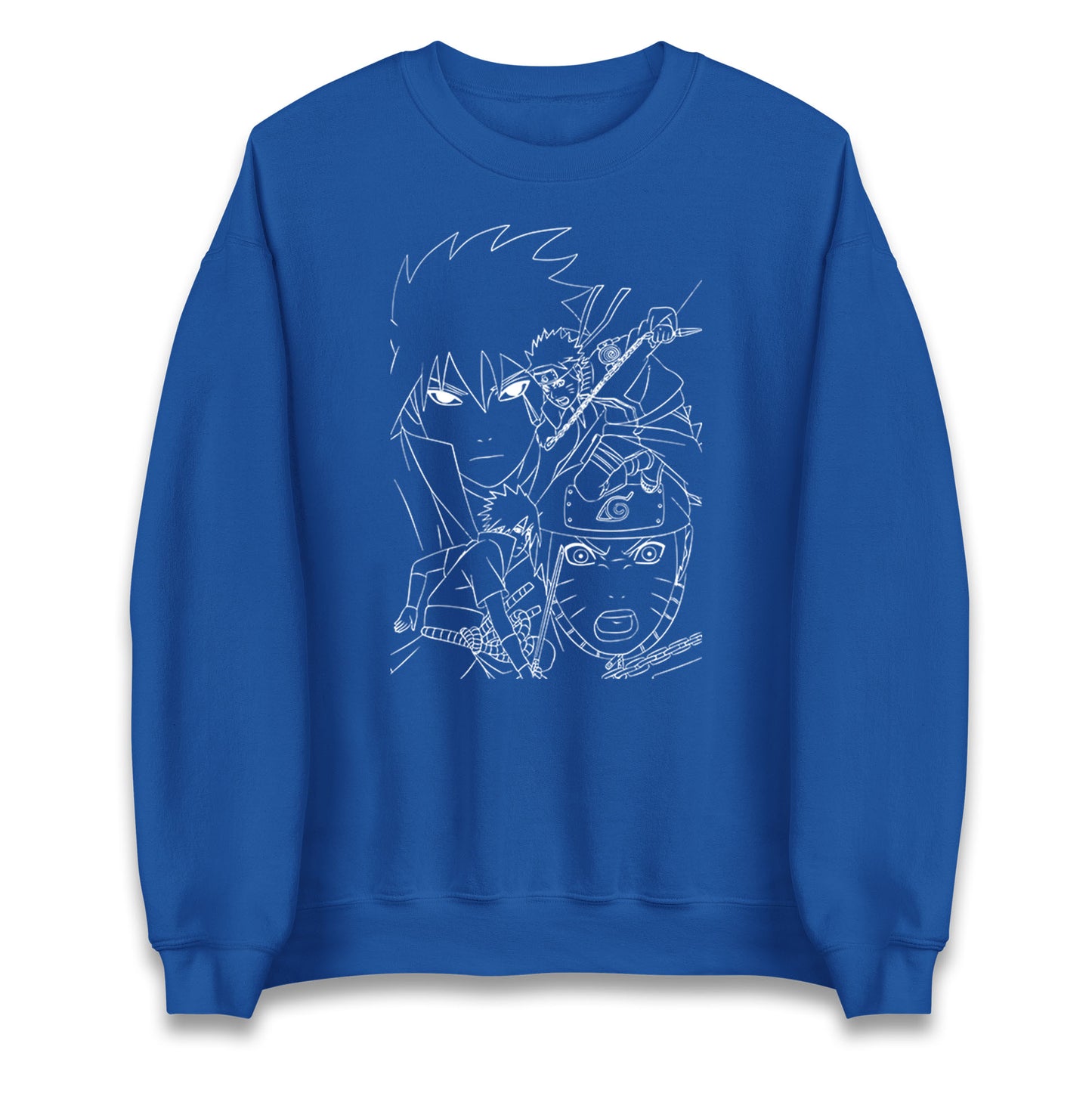 sasuke uchiha and naruto uzumaki sweatshirt