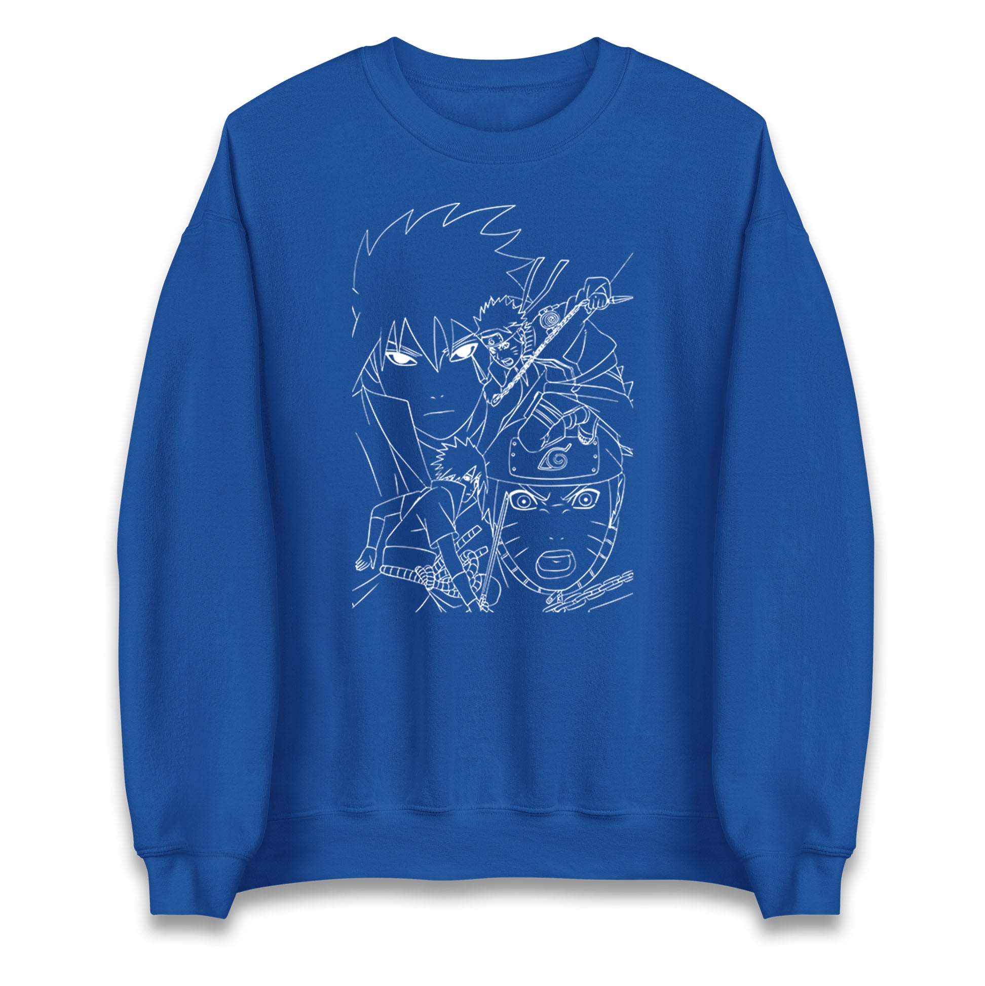 sasuke uchiha and naruto uzumaki sweatshirt