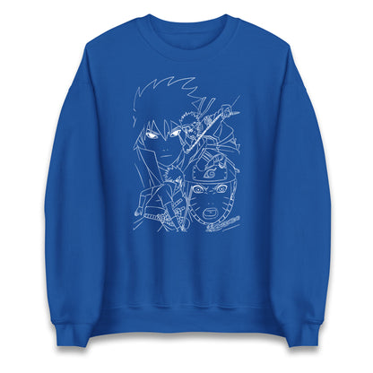 sasuke uchiha and naruto uzumaki sweatshirt