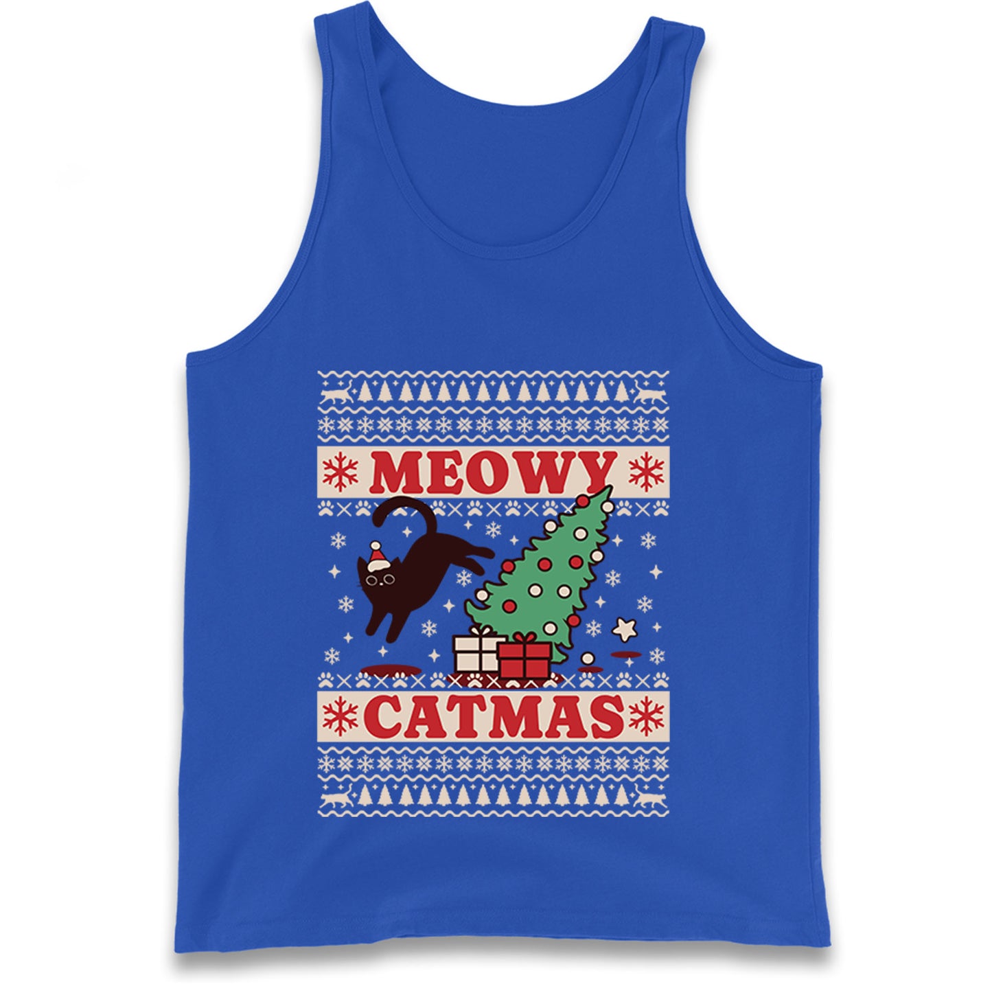 Christmas Cat Tank Top