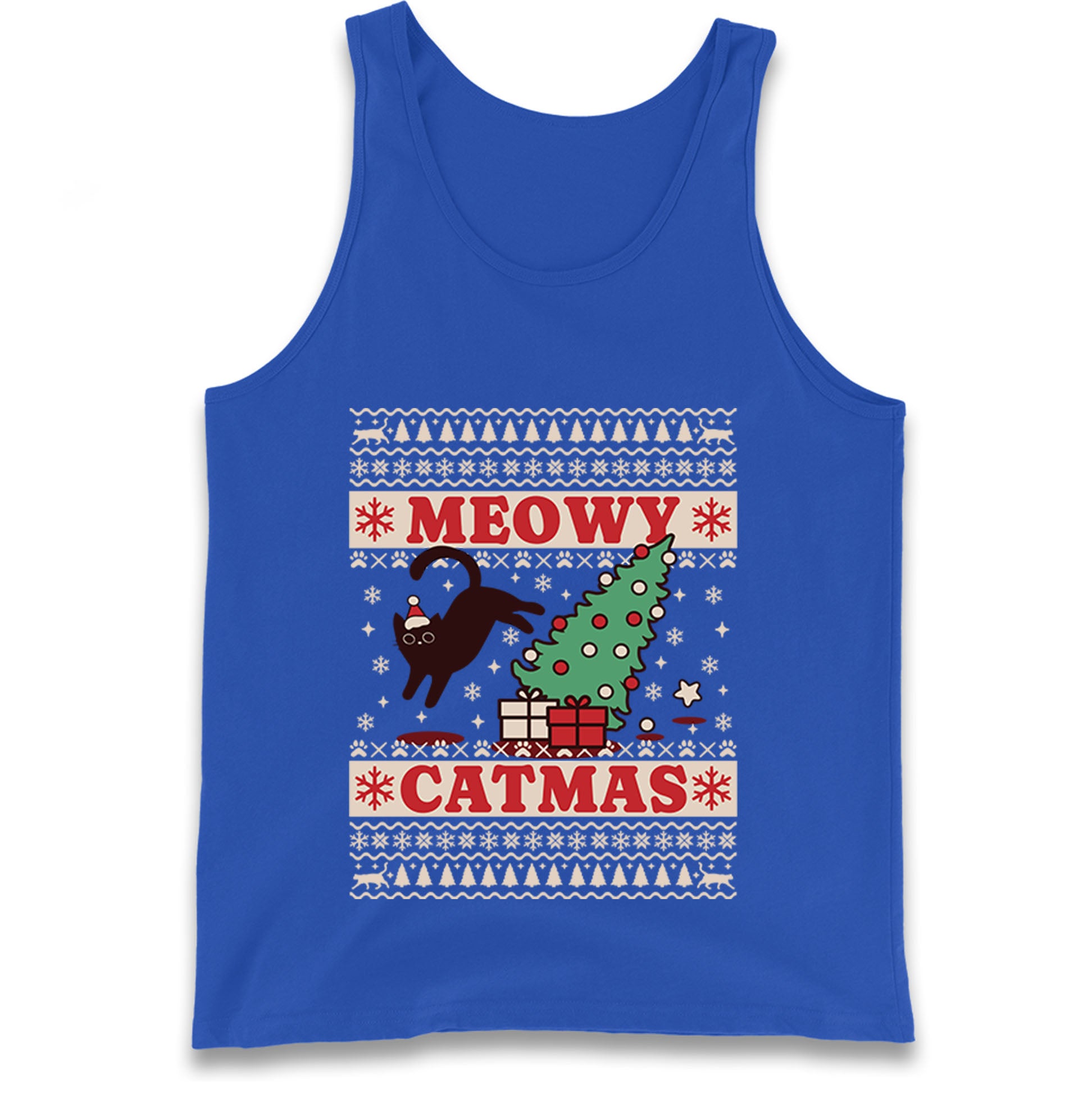 Christmas Cat Tank Top
