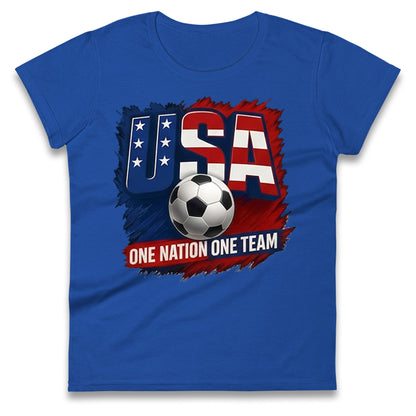 USA Retro World Cup Ladies T Shirt