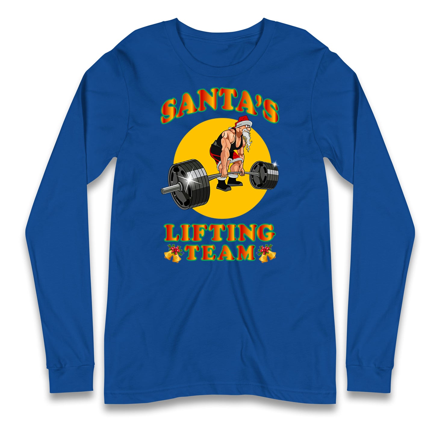 bodybuilding gym christmas long sleeve t shirt