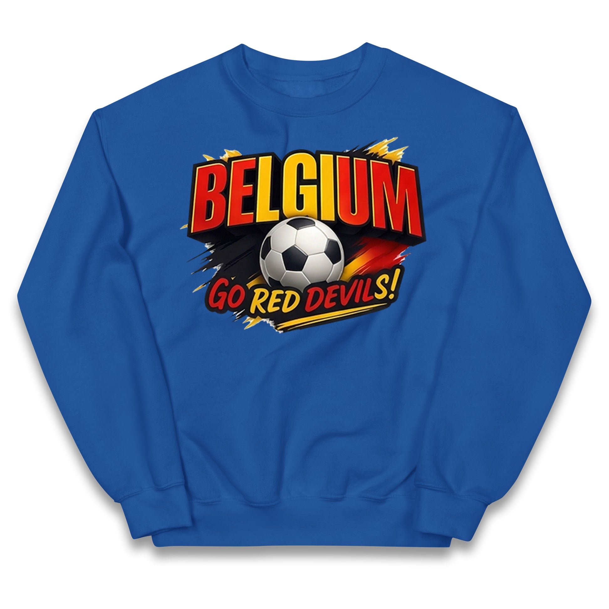 Belgium Retro Football Kids Jumper