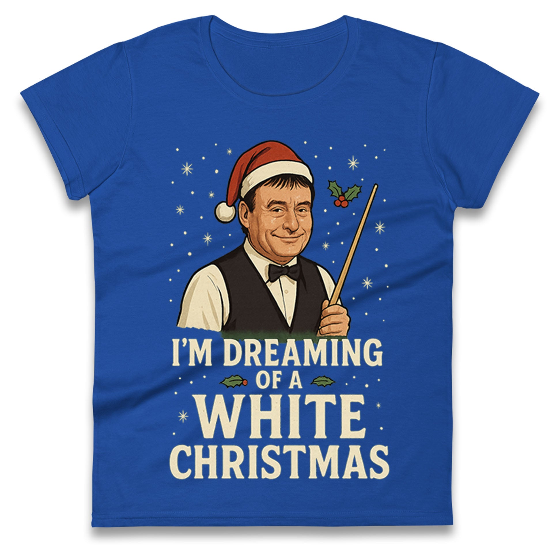 Snooker Christmas Ladies T Shirt