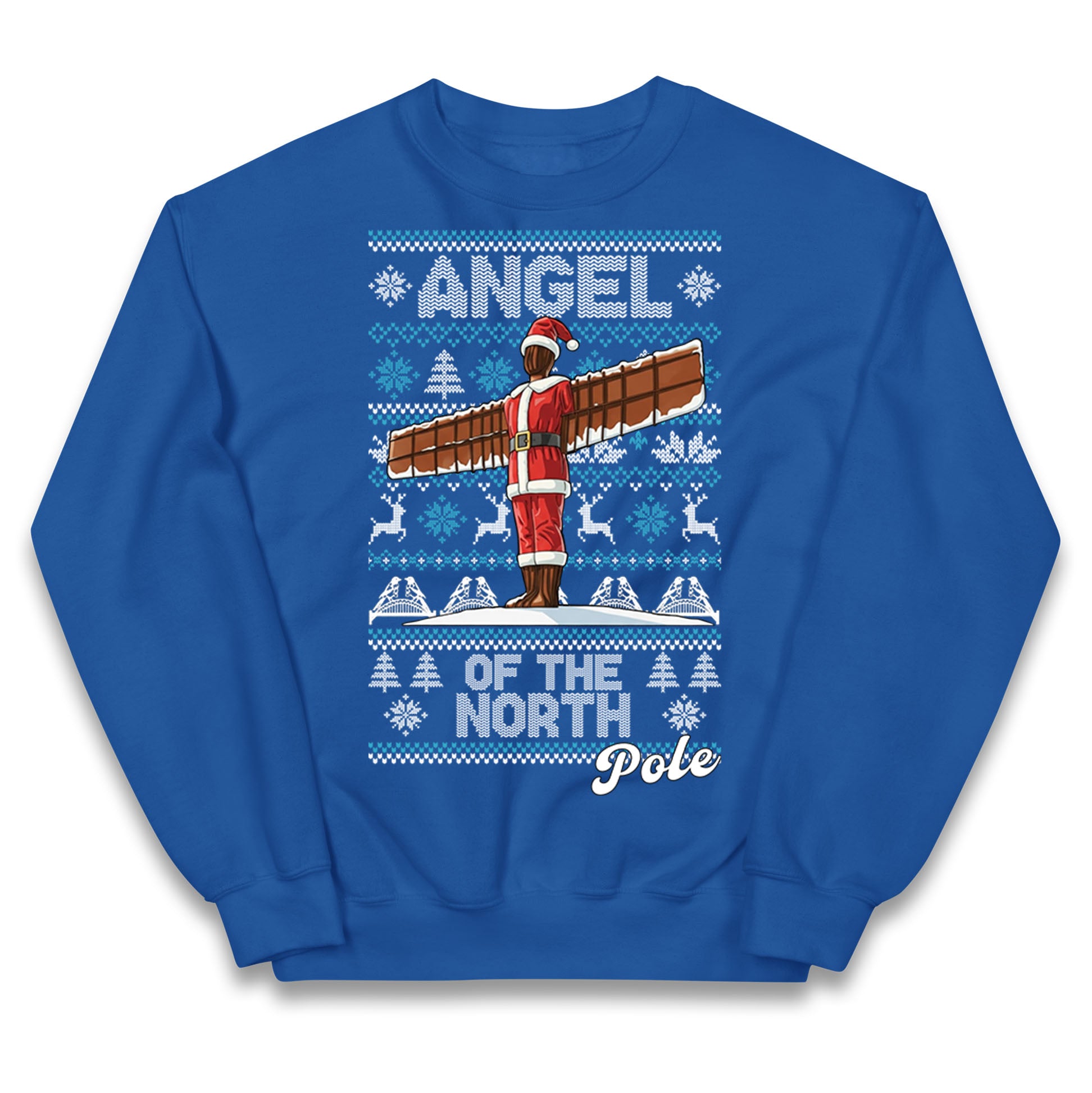 Angel Of The North Pole Christmas Kids Jumper