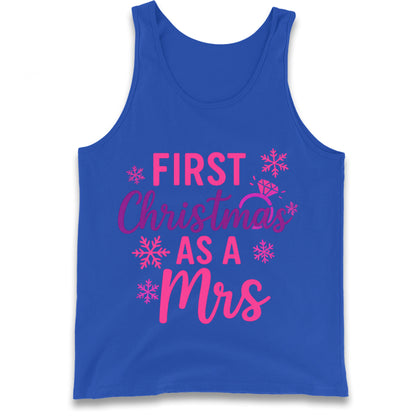 First Christmas As A Mrs Tank Top