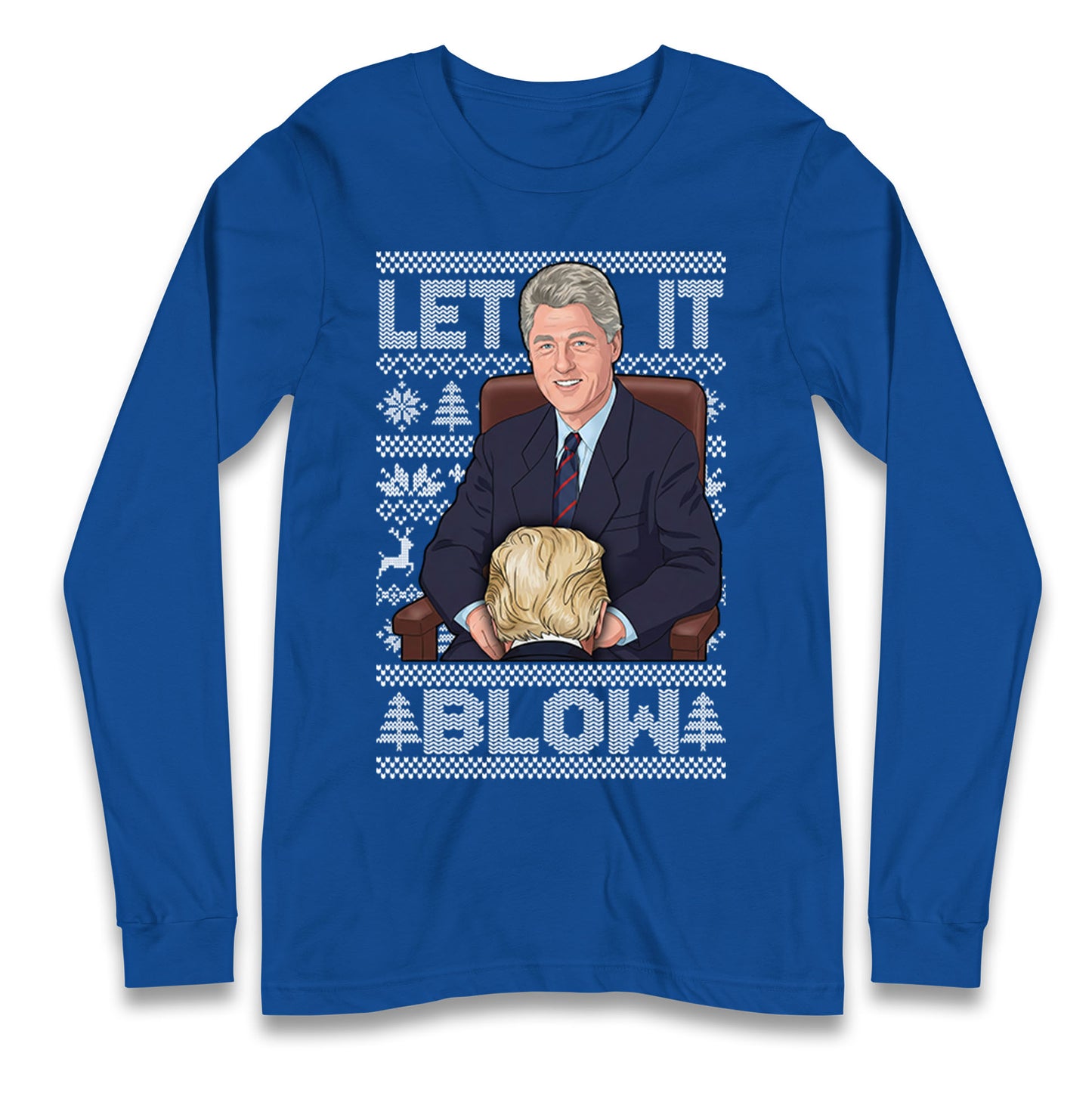Bill Clinton Christmas Longsleeve T Shirt 