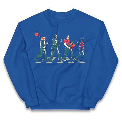 Horror Characters Friends Spoof Halloween Kids Jumper