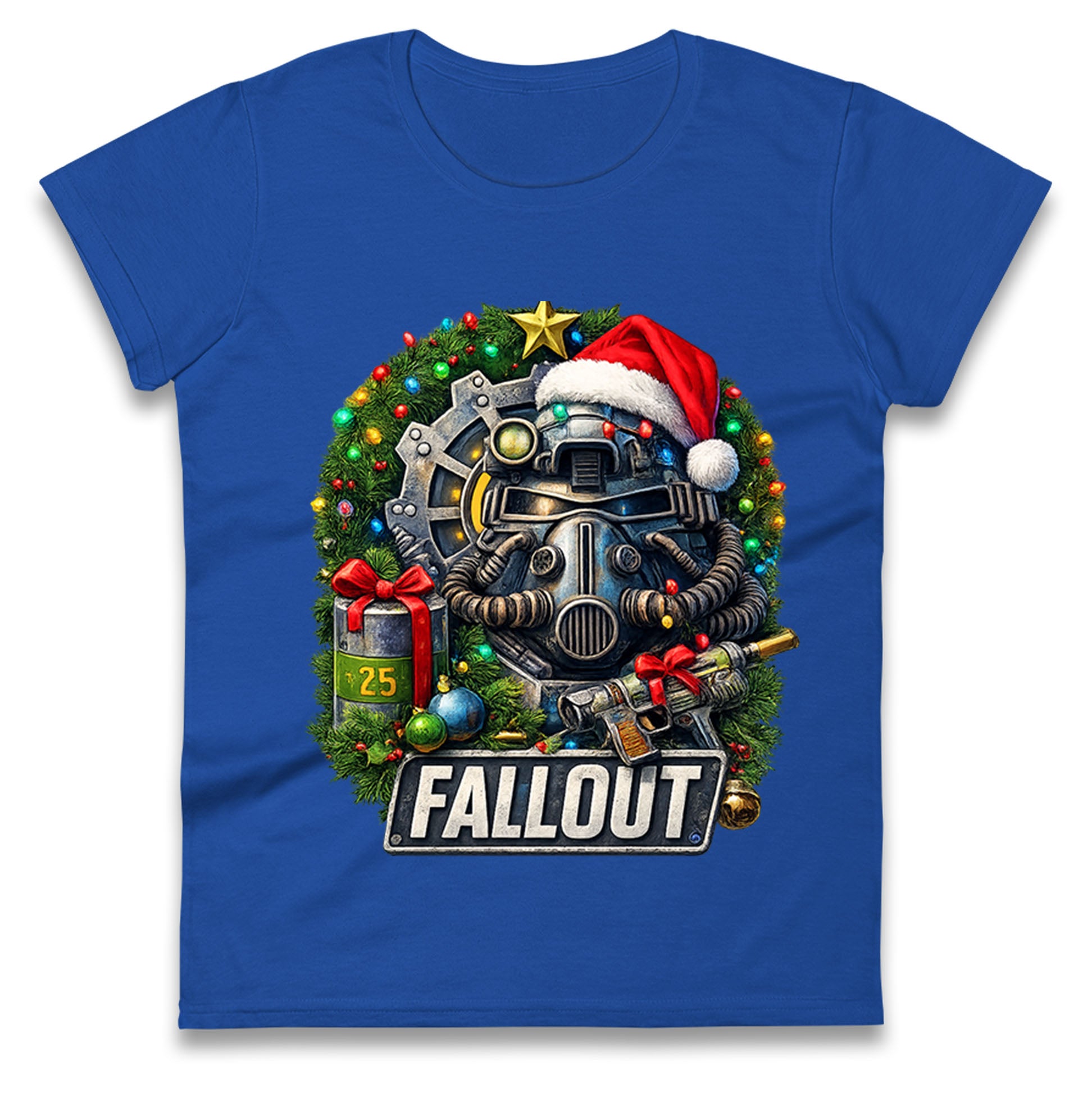 Fallout Christmas Ladies T Shirt