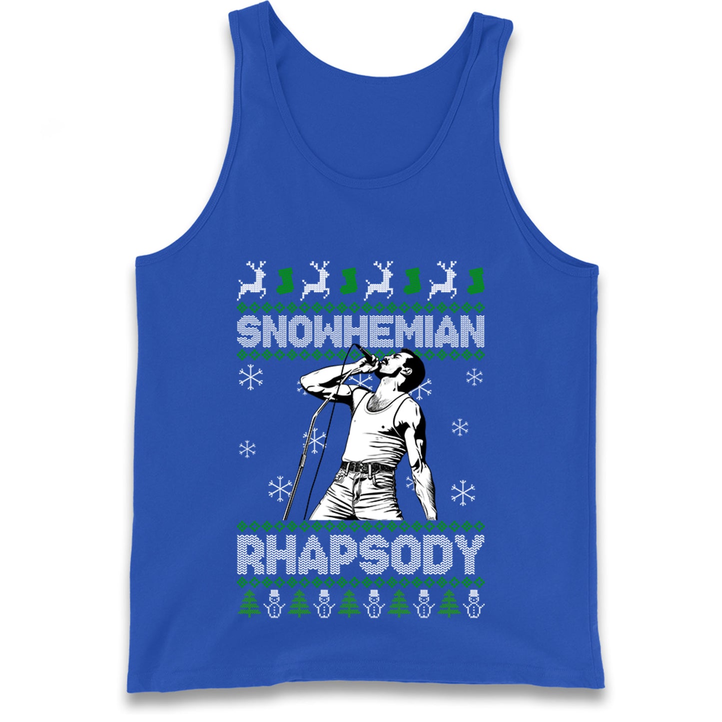 Freddie Mercury Christmas Tank Top