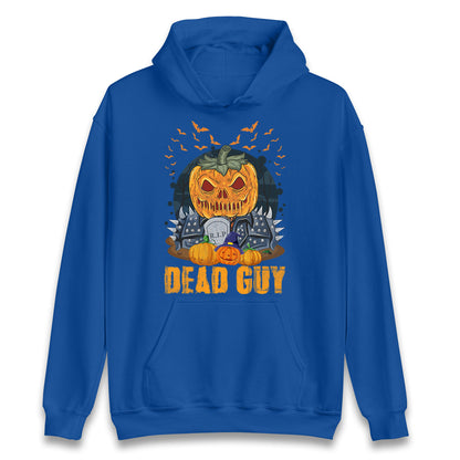 Scary Pumpkin Dead Guy Halloween Hoodie
