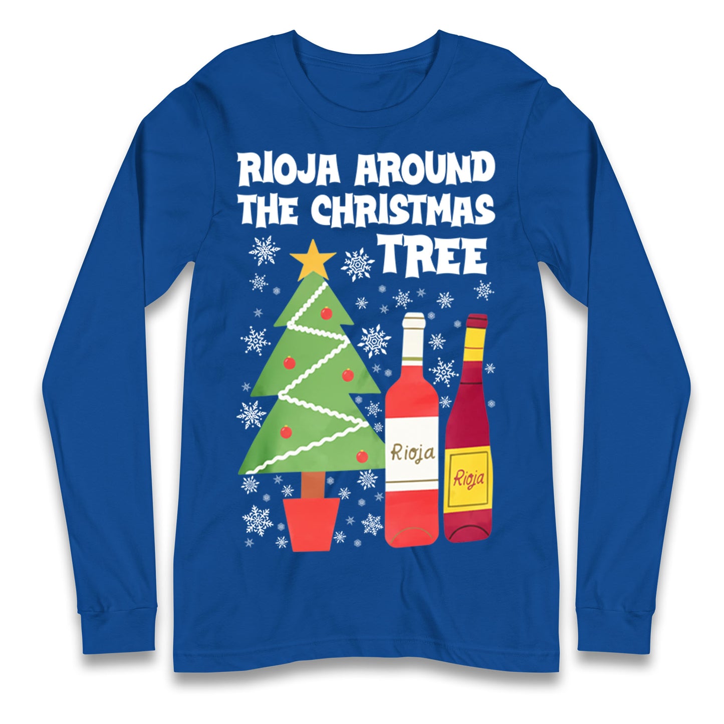 Rioja Wine Christmas Longsleeve T Shirt