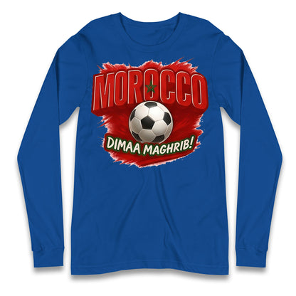 Morocco Retro World Cup Longsleeve T Shirt