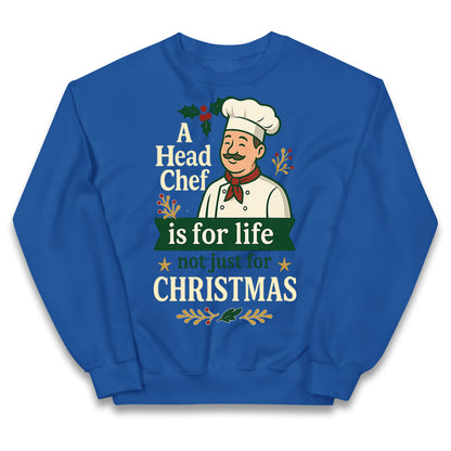 Head Chef Christmas Kids Jumper