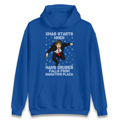 hans gruber falling hoodie