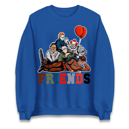 Horror Vintage Characters Friends Halloween Sweatshirt
